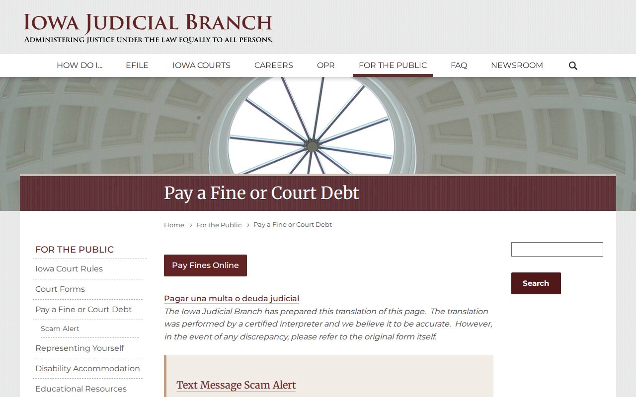Poweshiek County active warrants official payment guidance
