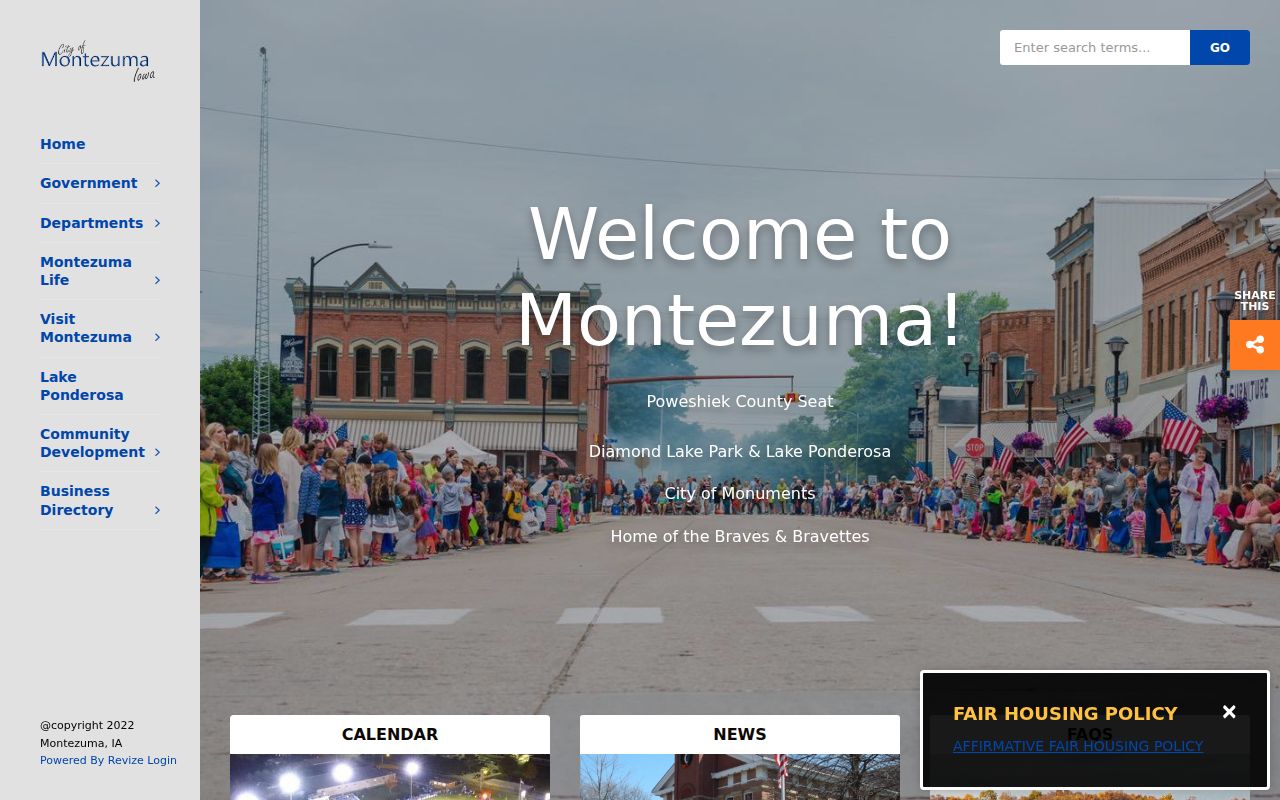 Montezuma courthouse context for Poweshiek County traffic warrant records