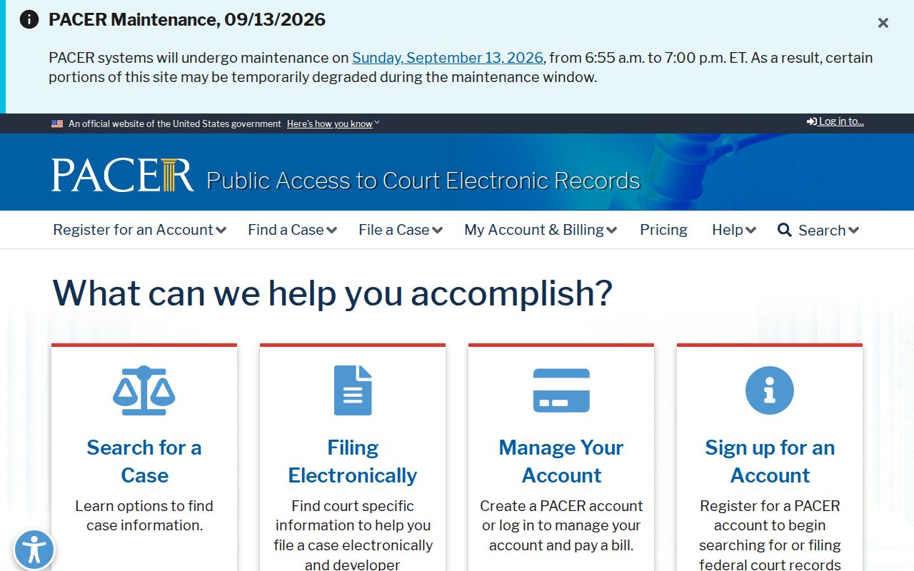 Federal case search source for Poweshiek County most wanted system context